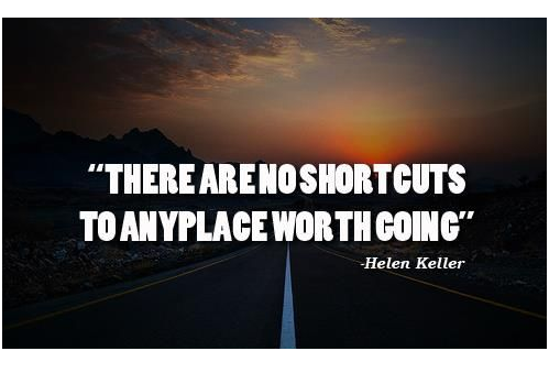 no shortcuts